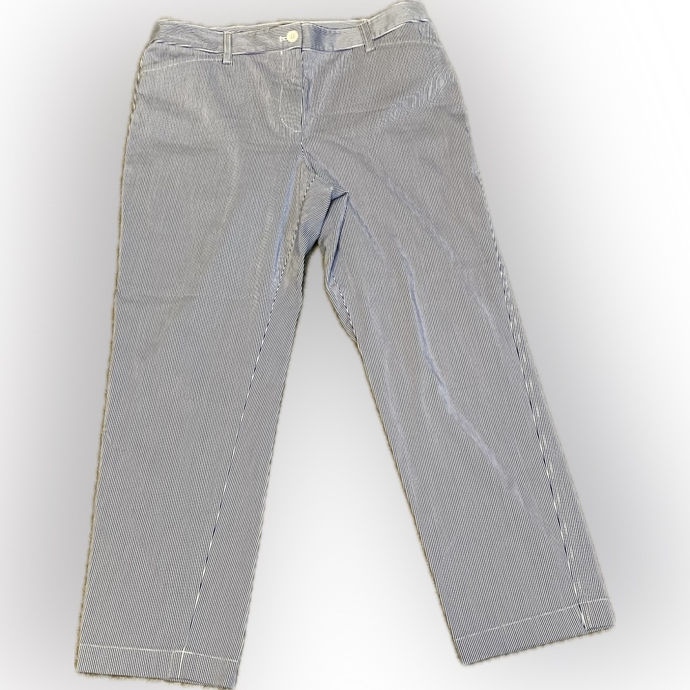 Talbots Stretch Cotton Curvy Fit Pinstripe Chinos size 12P - Picture 4 of 13